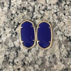 Kendra Scott Danielle Earrings Cobalt Blue